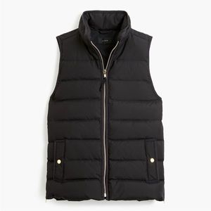 J. Crew Natural-Down Mountain Puffer Vest | PS | Black
